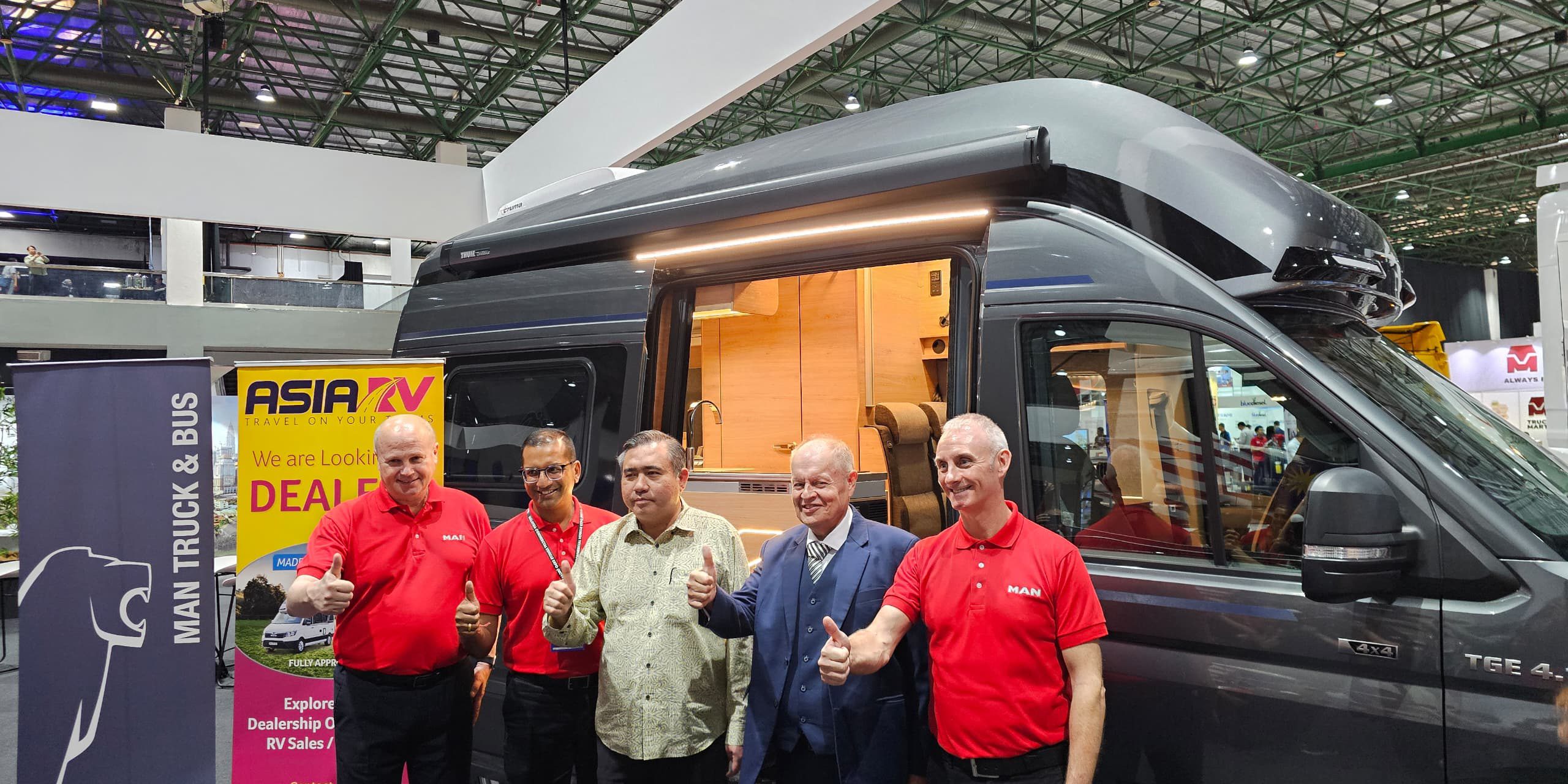 AsiaRV-MAN-CamperVan-Malaysia The Knaus Boxdrive 600 XL, a marvel of German engineering, is designed to cater to the adventurous spirit of modern travelers, combining luxury and functionality in a compact, manoeuvrable 4x4 package.